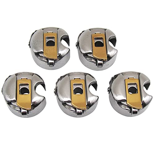 CKPSMS Brand 5PCS BCDB1NBL Titanium Industrial Sewing Machine Titanium Bobbin Cases Compatible withReplacement for JUKI Brand CONSEW Brand Singer Brand Brother Brand - Image 1