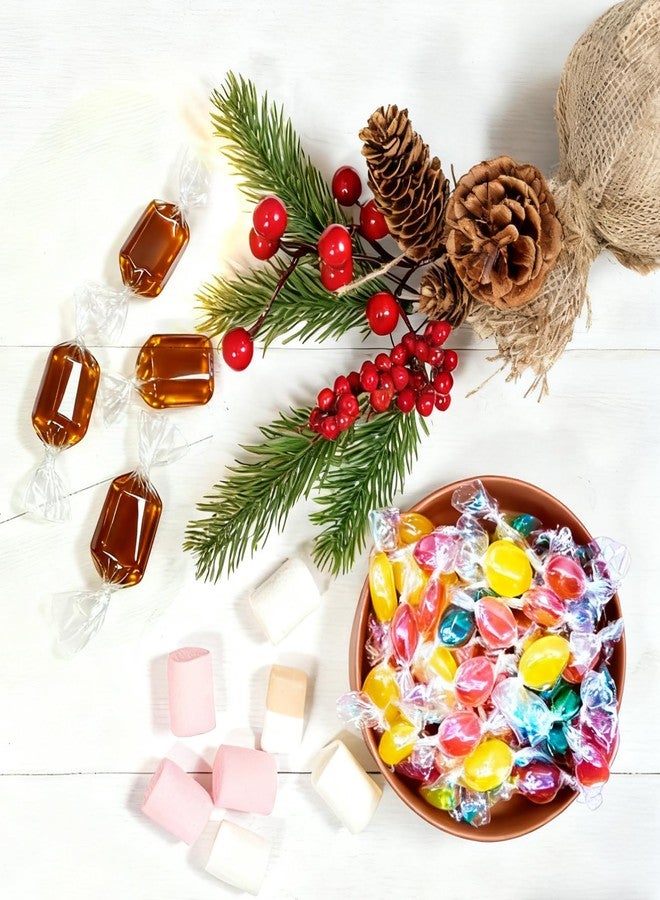 FOIMAS 600pcs Clear Candy Wrappers, 5 x 5inches Cellophane Candy Wrappers Wrapping Papers for Christmas Caramels Chocolate Nougat Lollipops Treats and Candy - Image 4