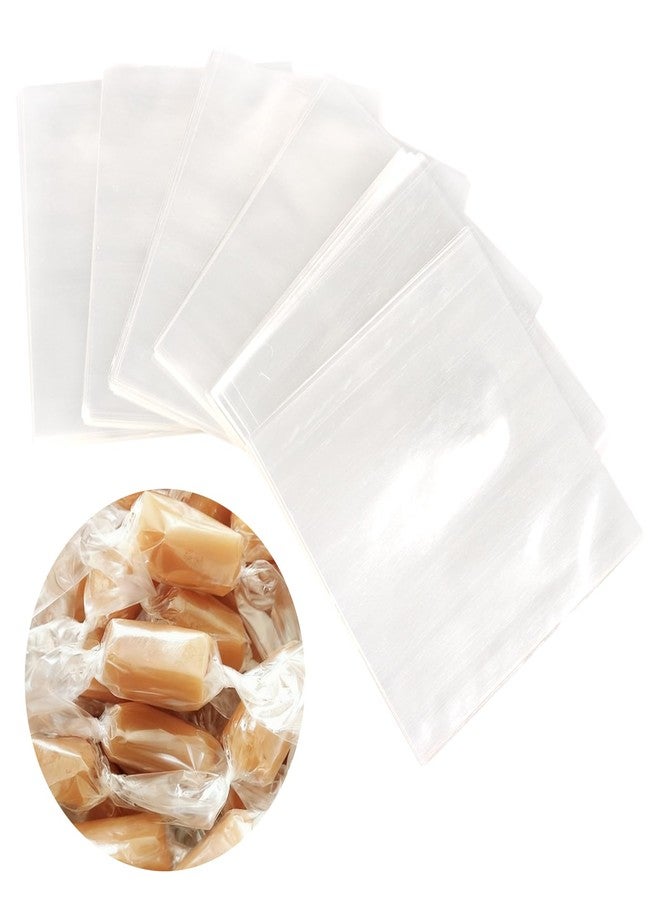 FOIMAS 600pcs Clear Candy Wrappers, 5 x 5inches Cellophane Candy Wrappers Wrapping Papers for Christmas Caramels Chocolate Nougat Lollipops Treats and Candy - Image 1
