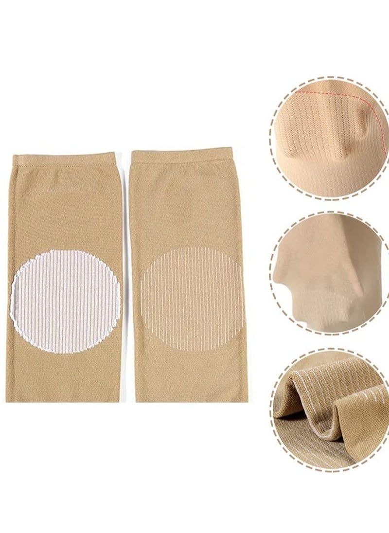KASTWAVE - 2 Pairs Thermal Warmer Knee Support Sleeve Breathable Stretchy Knee Brace Anti Skid Pads Cashmere Knit Compression Knee Pads Pain Joint Arthritis Relief for Gym Running Cycling Dancing - Image 1