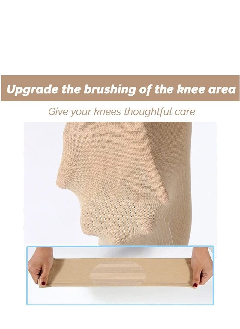 KASTWAVE - 2 Pairs Thermal Warmer Knee Support Sleeve Breathable Stretchy Knee Brace Anti Skid Pads Cashmere Knit Compression Knee Pads Pain Joint Arthritis Relief for Gym Running Cycling Dancing - Image 1