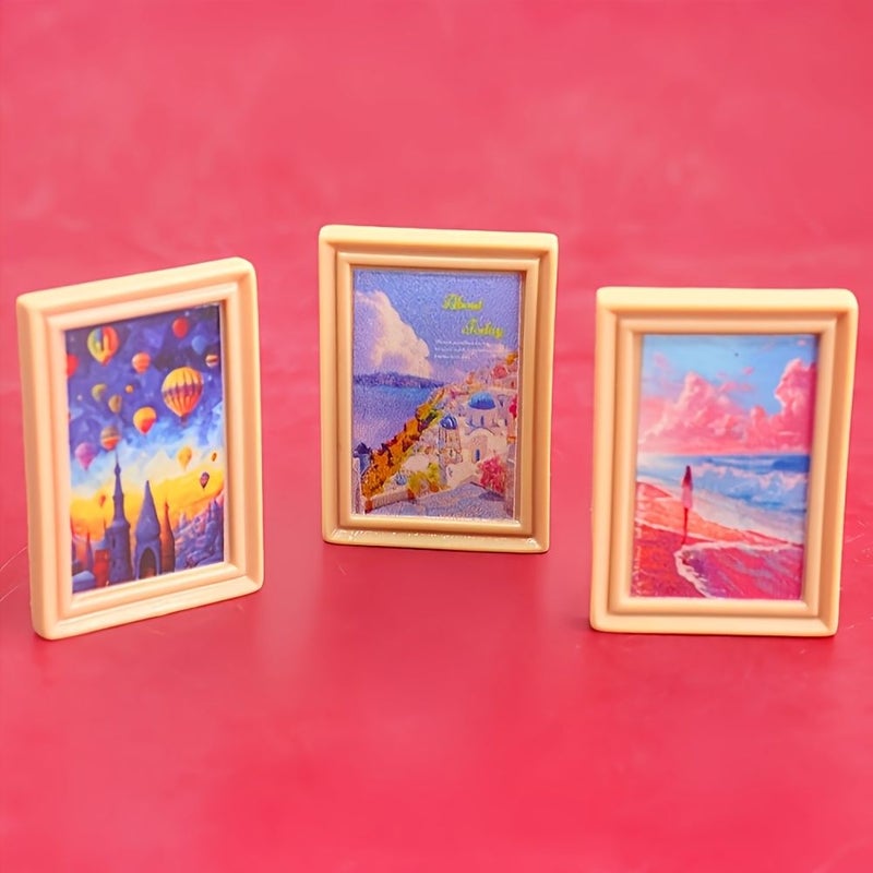 15 Pcs DIY Resin Photo Frame Model Ornament Dollhouse Accessory Jewelry Decoration Gift For Family Friends Desktop Decor Holiday Craft - Image 5
