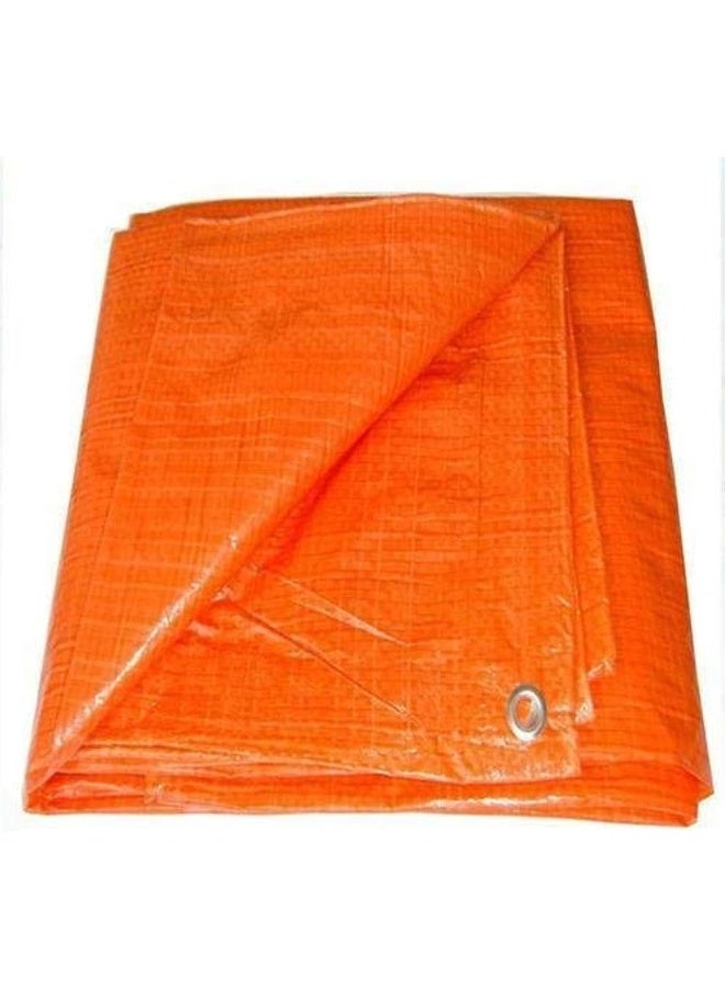 Royal Apex Waterproof Ground Cover Tent Shelter Dust-Proof Rain Cover Tarpaulin Sheet 18 X 18 Orange - Image 1