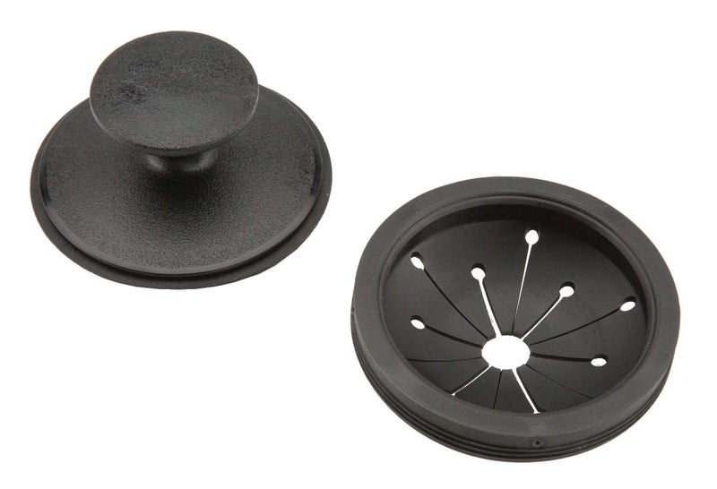 Waste King Black Disposer EZ Mount Garbage Disposal Stopper and Splash Guard for Sink Drain 1025