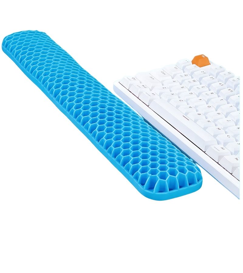 TPE G108 Keyboard Wrist Rest Purple Ultra Soft Ergonomic Mouse Hand Rest Pad For Office Gaming High Elastic Anti Slip Breathable Washable - Image 1