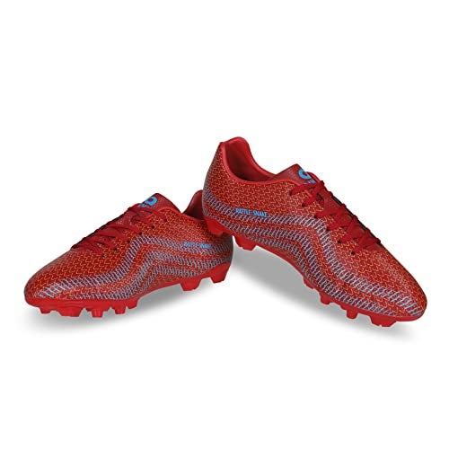 Aivin Rattle Snake Football Stud | Lightweight Comfort & Maximum Grip | Best for Competitive Soccer Players | Sports Cleats | Football Footwear (Red, UK Footwear Size System, Adult, Men, Numeric, Medium, 6) - Image 5