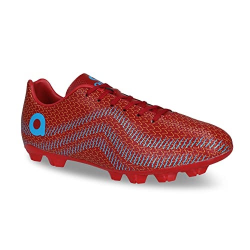 Aivin Rattle Snake Football Stud | Lightweight Comfort & Maximum Grip | Best for Competitive Soccer Players | Sports Cleats | Football Footwear (Red, UK Footwear Size System, Adult, Men, Numeric, Medium, 6) - Image 2