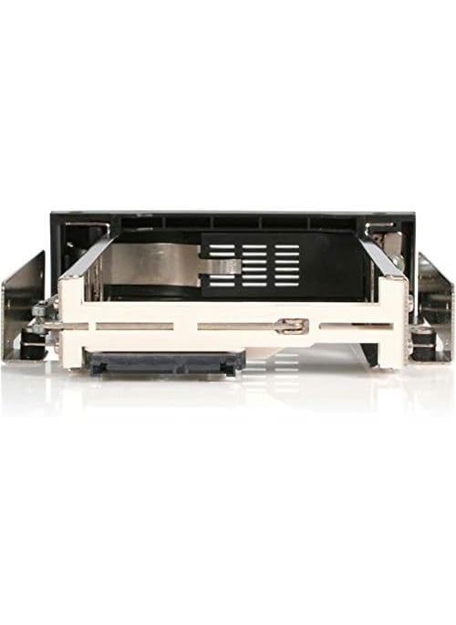StarTech StarTechcom 525in Trayless Hot Swap Mobile Rack for 35in Hard Drive  Internal SATA Backplane Enclosure  Lockable drive bay  TAA HSB100SATBK  - Image 3