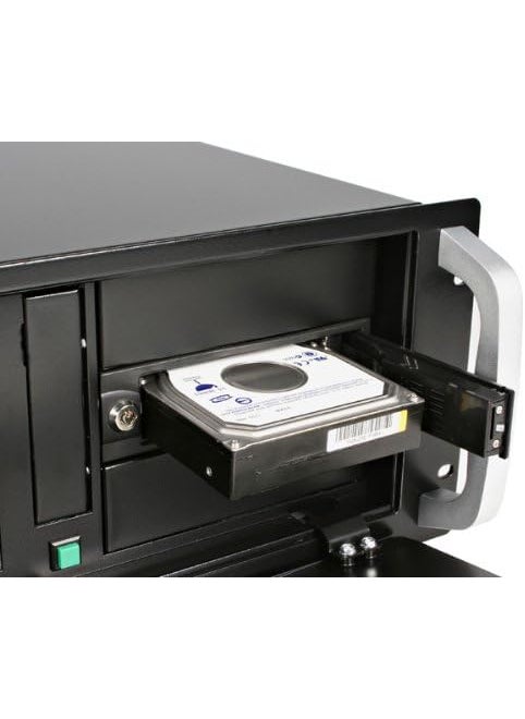 StarTech StarTechcom 525in Trayless Hot Swap Mobile Rack for 35in Hard Drive  Internal SATA Backplane Enclosure  Lockable drive bay  TAA HSB100SATBK  - Image 5