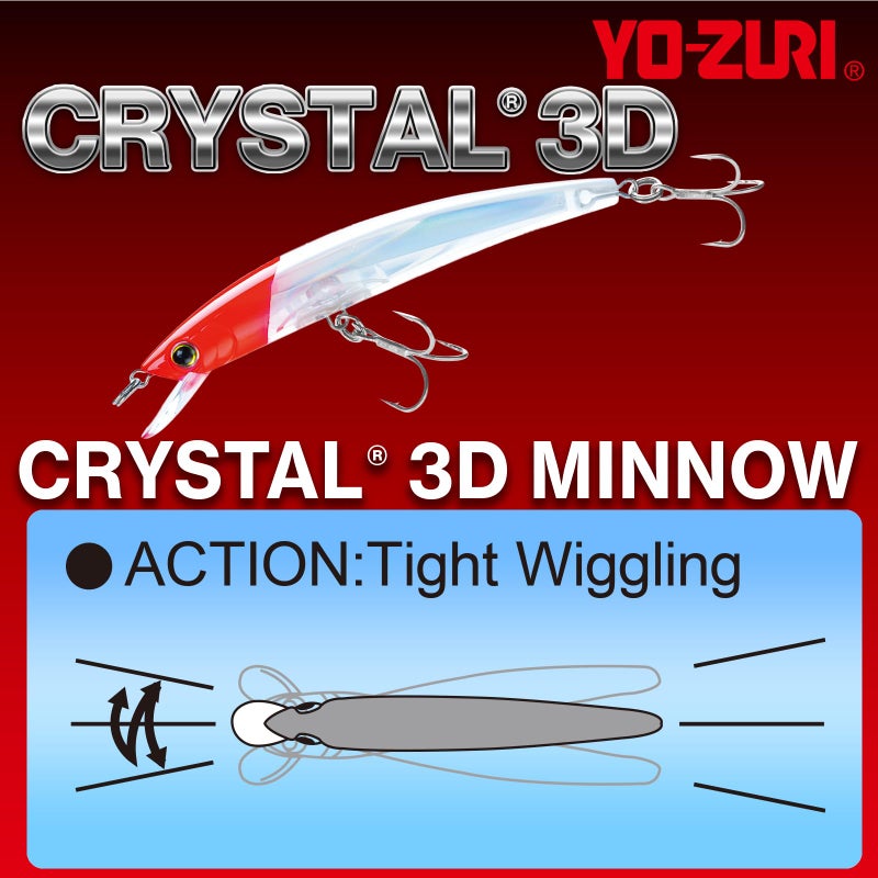DUEL Yo-Zuri Crystal 3D Minnow Floating Lure, Sardine, 5-1/4-Inch - Image 3