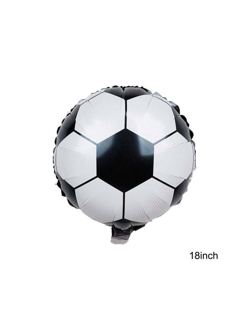 DecoLoral DECOR ME Football Soccer Birthday Decorations, Confetti, Soccer Ball Number Balloon, Latex football balloon, Soccer foil Balloon, Green Balloon for Soccer Themed Celebration No 0 - Image 4