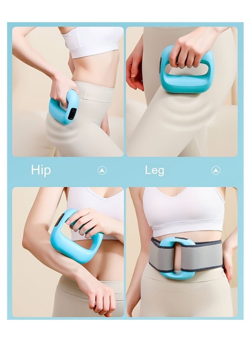 Generic Electric Body Massager Ring Multifunctional Handheld Back Massager Wireless Rechargeable Full Body Deep Tissue Massager Neck and Shoulder, Arm, Abdominal, Waist, Hip, and Leg  - Image 4