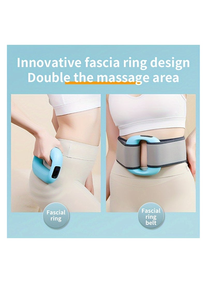 Generic Electric Body Massager Ring Multifunctional Handheld Back Massager Wireless Rechargeable Full Body Deep Tissue Massager Neck and Shoulder, Arm, Abdominal, Waist, Hip, and Leg  - Image 2