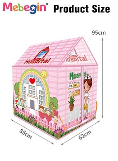 MEBEGIN Hospital-themed Tent with 20 Sea Balls, Exceptional Pop Up Fort, Creative Playhouse with Spacious Space, Easy Assembly and Carry, Perfect for Indoor and Outdoor Activities, Idea Gift for Kids, 85*62*95cm  - Image 2