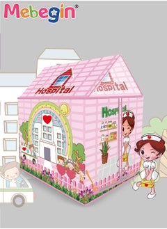 MEBEGIN Hospital-themed Tent with 20 Sea Balls, Exceptional Pop Up Fort, Creative Playhouse with Spacious Space, Easy Assembly and Carry, Perfect for Indoor and Outdoor Activities, Idea Gift for Kids, 85*62*95cm  - Image 5