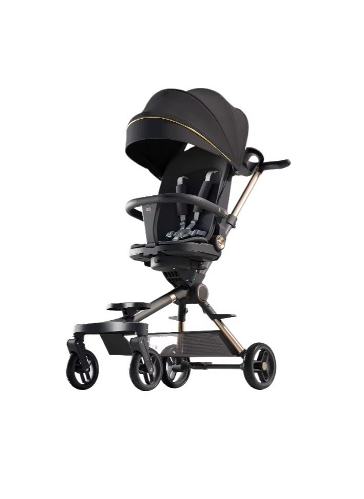 Generic Sunshade Travel Pocket Scooter for Children Swivel Seat Foldable 4 Wheels Kids Stroller 0- 6 Years Buy Cycle  - Image 2