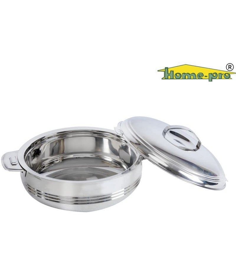 Home Pro Home-pro - Stainless Steel Sonata Casserole & Serving Bowl |Hotpot| Double Wall Insulated | hot and Cold | Keeps Food Fresh | Food Safe 5000 ML  - Image 4