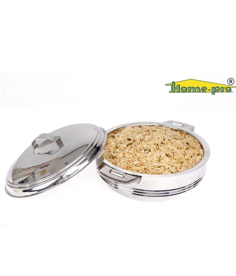 Home Pro Home-pro - Stainless Steel Sonata Casserole & Serving Bowl |Hotpot| Double Wall Insulated | hot and Cold | Keeps Food Fresh | Food Safe 5000 ML  - Image 5