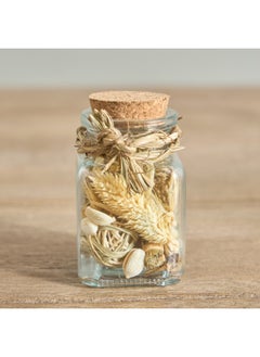Home Box Miley Potpourri Glass Jar with Cork Lid 5.5 x 9.5 x 5.5 cm  - Image 1