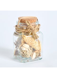 Home Box Miley Potpourri Glass Jar with Cork Lid 5.5 x 9.5 x 5.5 cm  - Image 4
