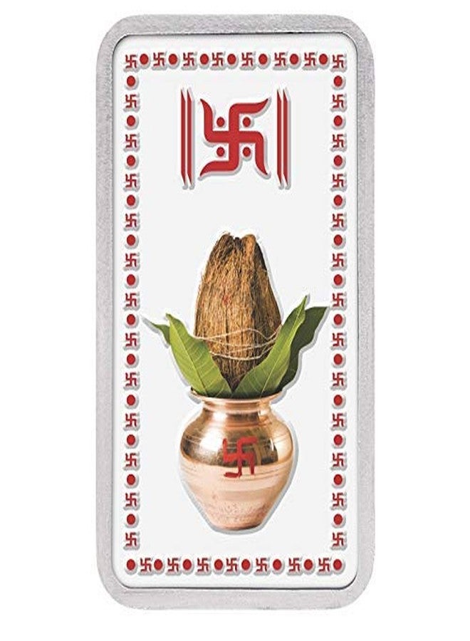 Kundan 20g (999.9) Kalash Silver Colour Bar - Image 1