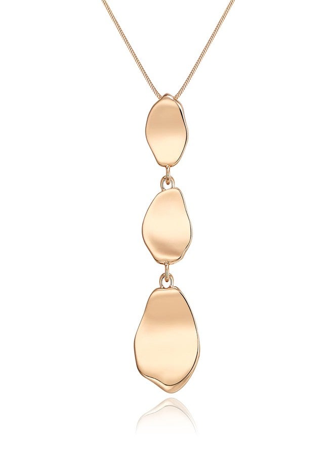 FANZE Long Necklace for Women gold plated base Sweater Layered Y Necklace Pendant Jewelry Trendy Gift - Image 1
