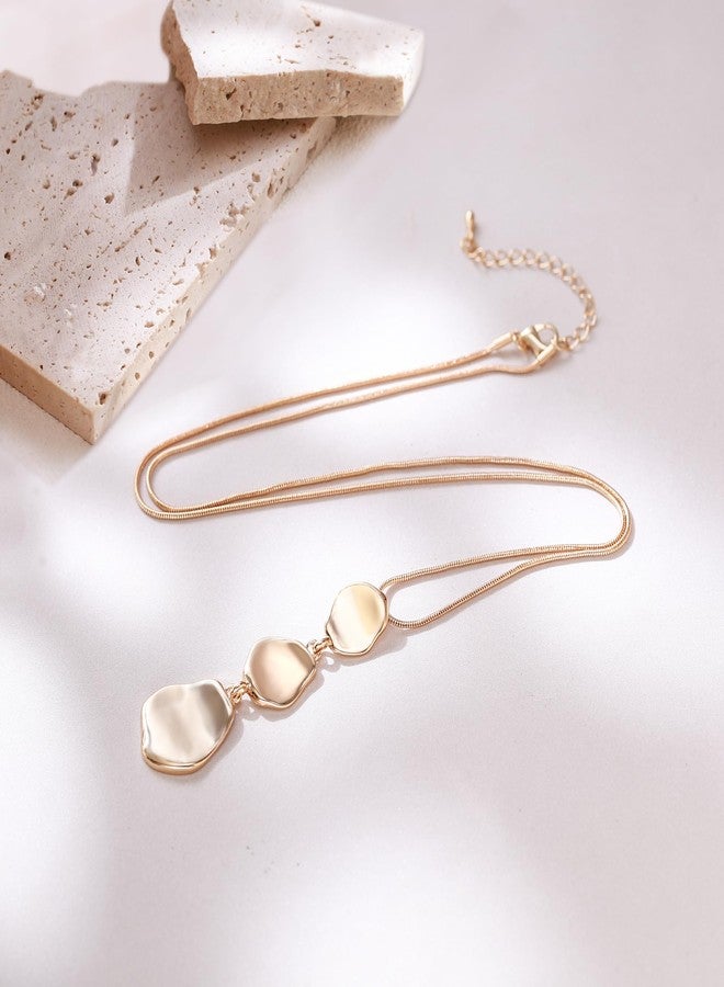FANZE Long Necklace for Women gold plated base Sweater Layered Y Necklace Pendant Jewelry Trendy Gift - Image 5