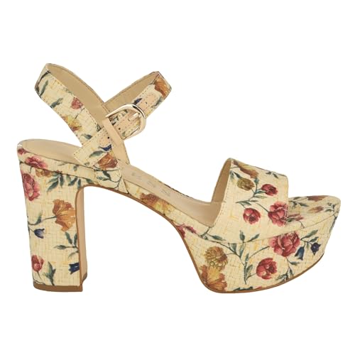 Guess Women's Haldemiy Platform Sandal, Floral 101, 6.5 - Image 5