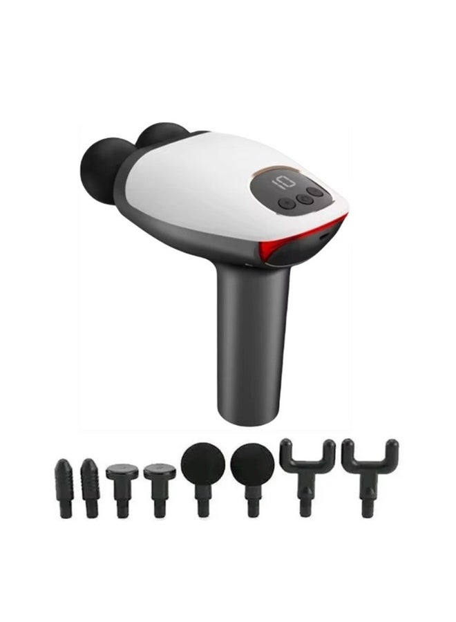 Blueidea Rechargeable Double Head Percussion Massager with 10 Speeds and Multi-Functional Massage Heads Enjoy professional-grade muscle recovery with versatile attachments, quiet motor operation, and long-lasting battery. Ideal for athletes, office workers, and anyone seeking stress relief and relaxation. - Image 1