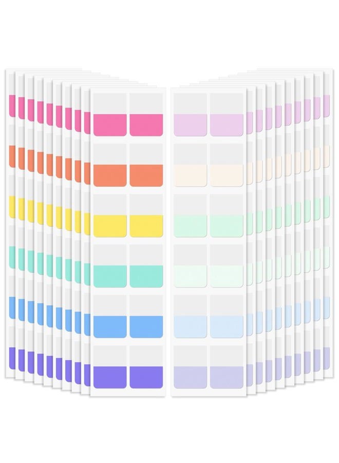 Imeepa 240PCS Sticky Index Tabs, Colored Strip Page Markers, Writable and Repositionable File Tabs Flags for Pages, Reading Notes, Classify Files, 12 Colors（1 inch） - Image 1