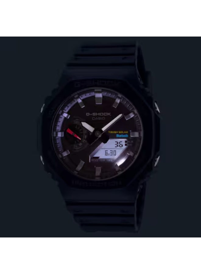 جي شوك ساعة رجالية تناظرية رقمية من الراتنج -- - . مم - Image 4