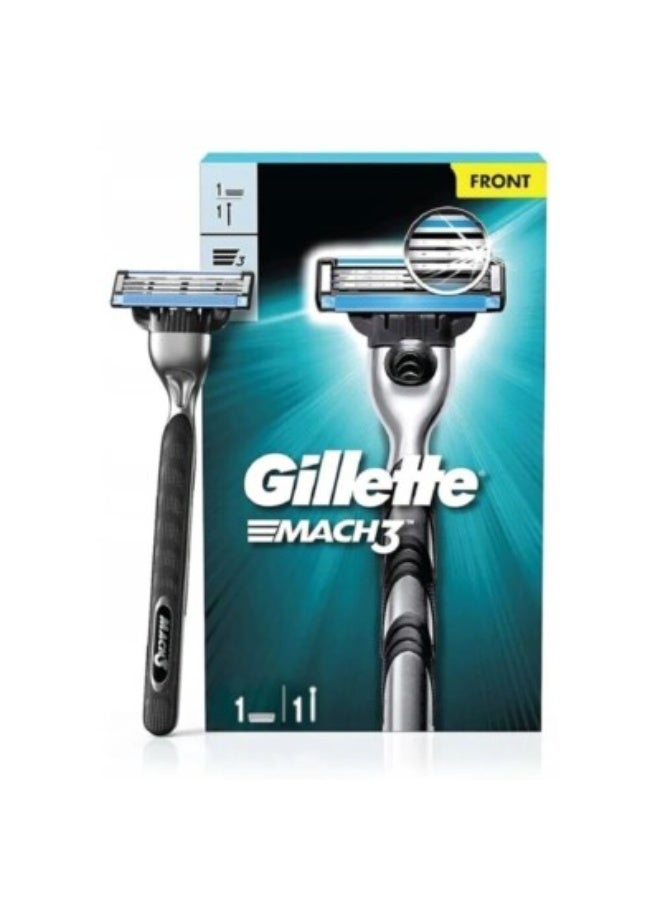 Gillette Mach3 Razor for Men – 1 Razor Handle + 1 Blade - Image 1