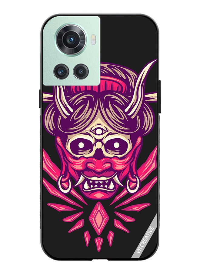 VR CREATIVE Protective Case Cover For OnePlus 10R Oni Geisha Design Multicolour - Image 1
