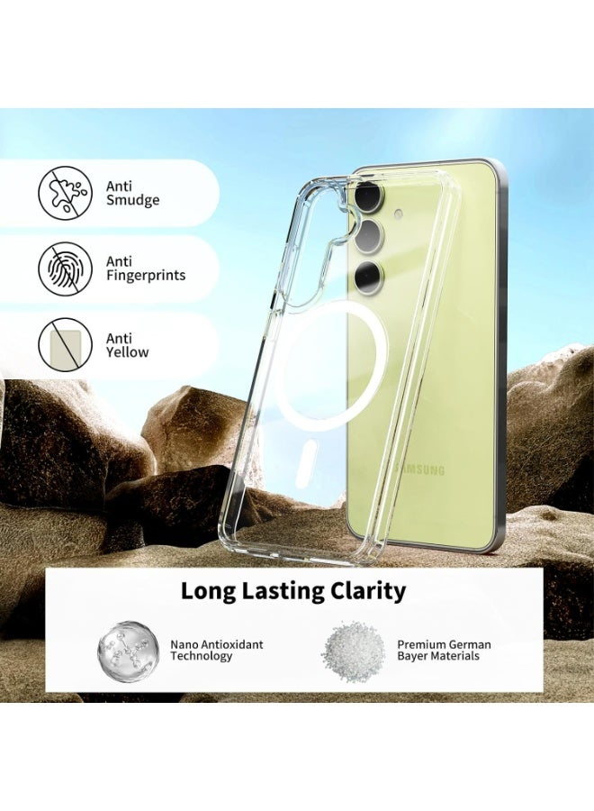 UMIXPRO Magnetic Clear Case for Samsung Galaxy S22 Plus 6.6", Compatible with Magsafe, Shockproof Protective Cover - Image 3