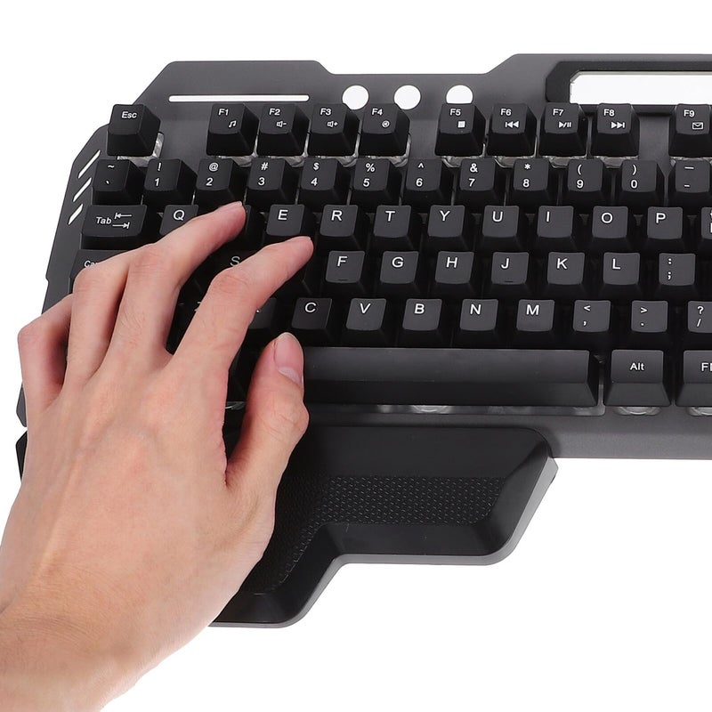 USB Wired Backlit Gaming Keyboard 104 Key Ergonomic Anti Ghosting For PC Office - Image 5