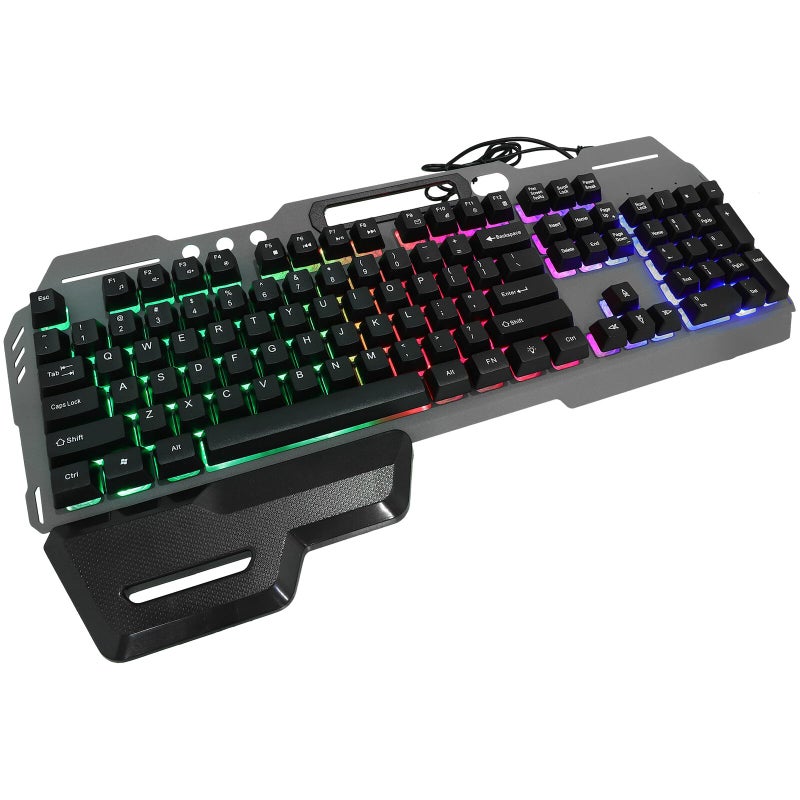 USB Wired Backlit Gaming Keyboard 104 Key Ergonomic Anti Ghosting For PC Office - Image 2