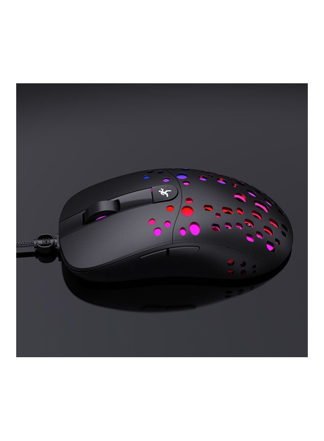 NIBEMINENT Wired RGB Gaming Mouse And Single-hand Keyboard With Portable Converter Combo Black  - Image 2