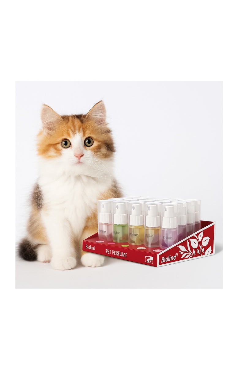 بايولاين عطر بيولاين للحيوانات الأليفة 10 مل – 15 زجاجة/علبة | بخاخ برائحة طويلة الأمد للقطط والكلاب، لإزالة الروائح وآمن للبشرة الحساسة - Image 3