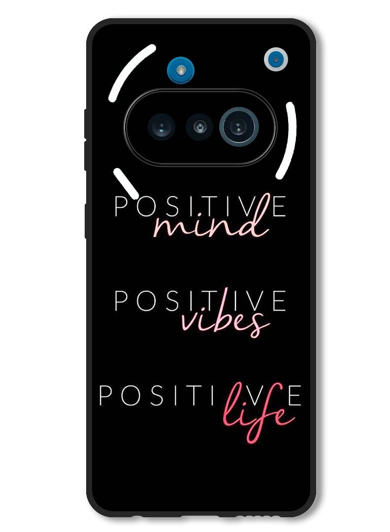 Theodor Case Compatible with Nothing Phone 3a Protection Shockproof Bumper Cover Positive Mind - Image 1