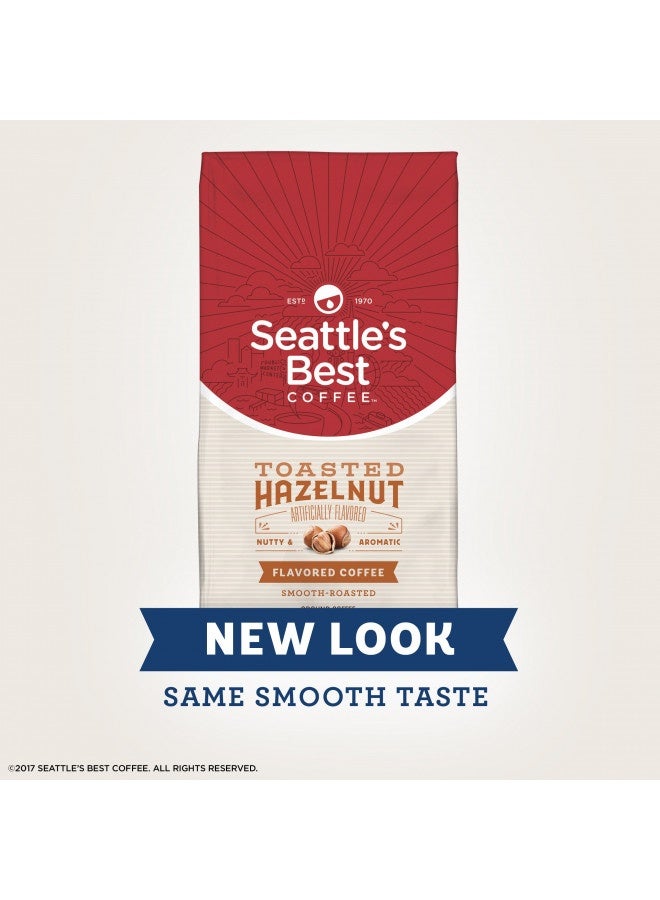 Seattle's Best Coffee Seattle'S Best Coffee Toasted Hazelnut Flavored Medium Roast Ground Coffee, 12 Ounce (Pack Of 1) - Image 1