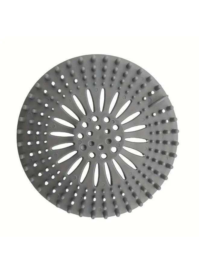 Grey Instant Hair Filter Shower Drain Cover High Density Interception Net 3 Second Installation Easy Clean Reusable Long Lasting - Image 4
