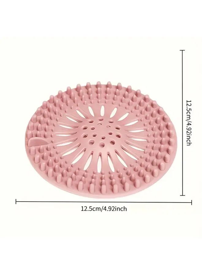Grey Instant Hair Filter Shower Drain Cover High Density Interception Net 3 Second Installation Easy Clean Reusable Long Lasting - Image 3