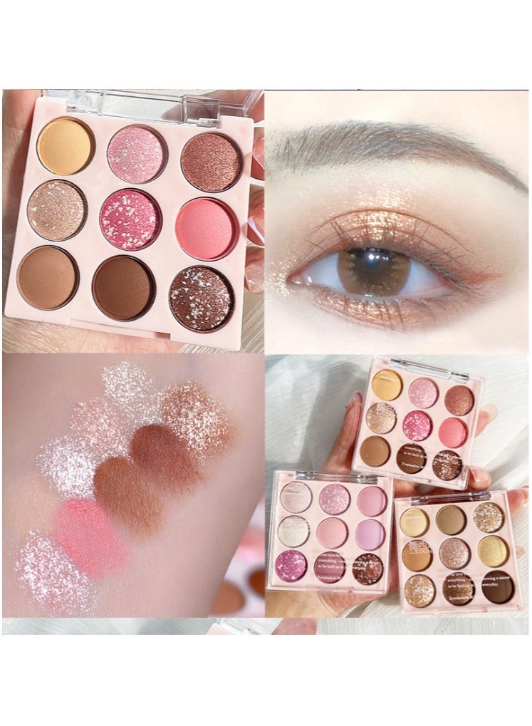 الواحة-TH لوحة ظلال العيون متعددة الألوان مع 9 ألوان فراولة 01 - Image 2