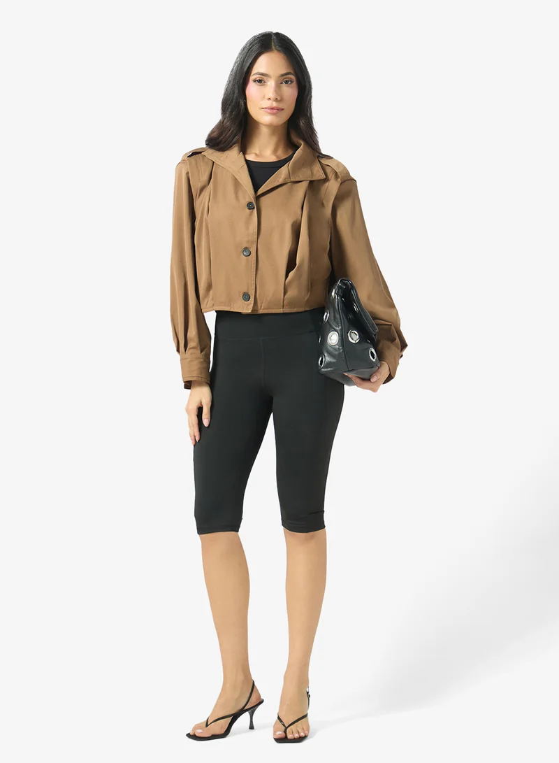 Ella  Cropped Button Down Jacket for Women | Best Price UAE