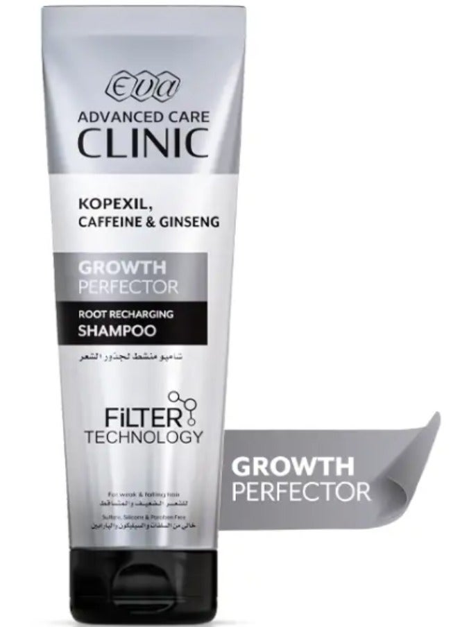 Eva Advanced Care Clinic Growth Perfector Root Recharging Shampoo For Weak & Falling Hair (230 ml) - Image 1