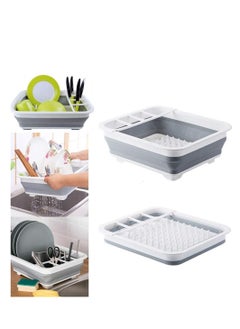 Foldable Dish Rack – Portable Cutlery Organizer & Space-Saving Kitchen Storage Tray