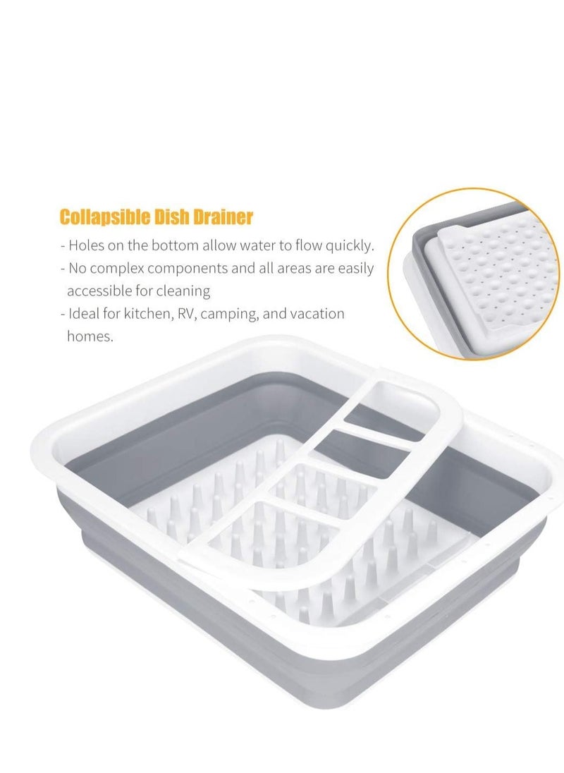 Generic - Foldable Dish Rack – Portable Cutlery Organizer & Space-Saving Kitchen Storage Tray - Image 1