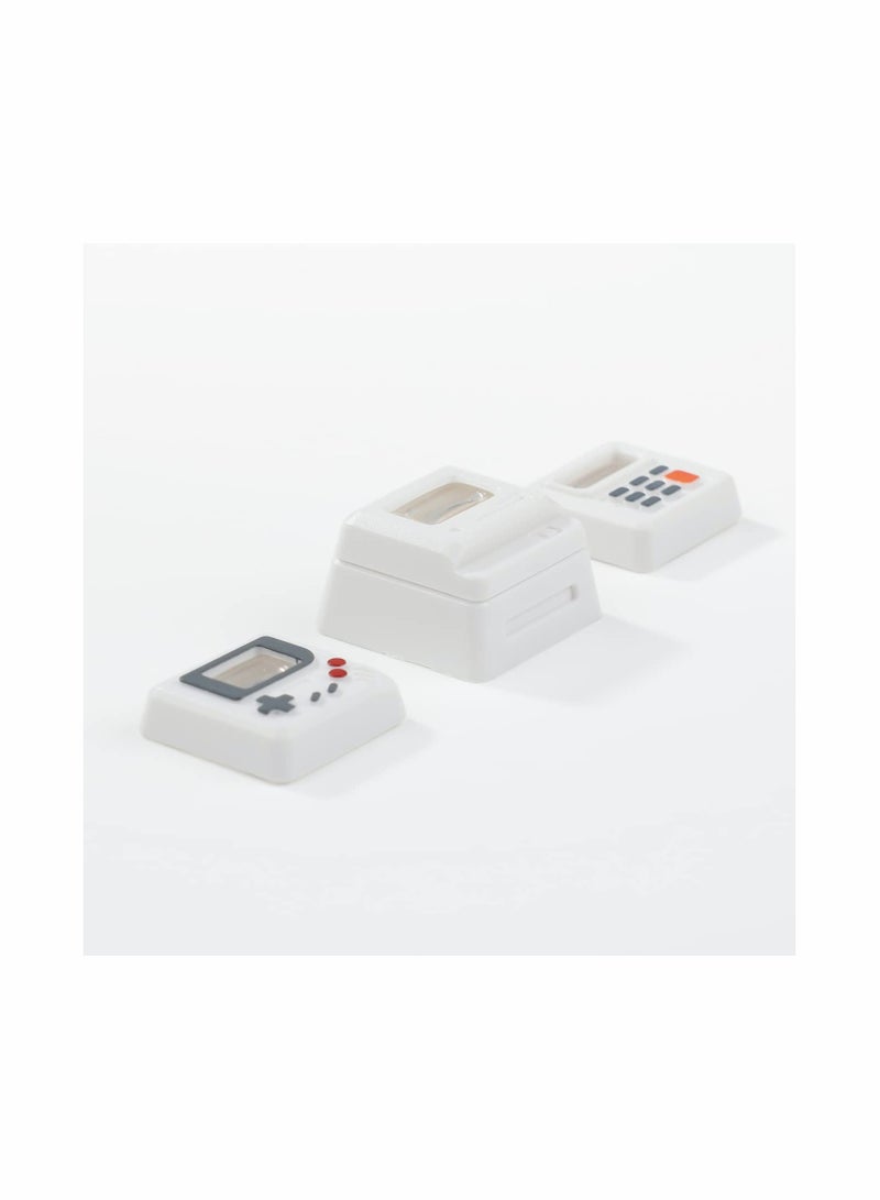 Zikra Mini Esc Keycap with 3 Detachable Panels, Backlit OEM Profile Keycap for Gaming Keyboards, DIY Replacement Keycap for Mechanical MX Switches - White Decoration. - Image 2