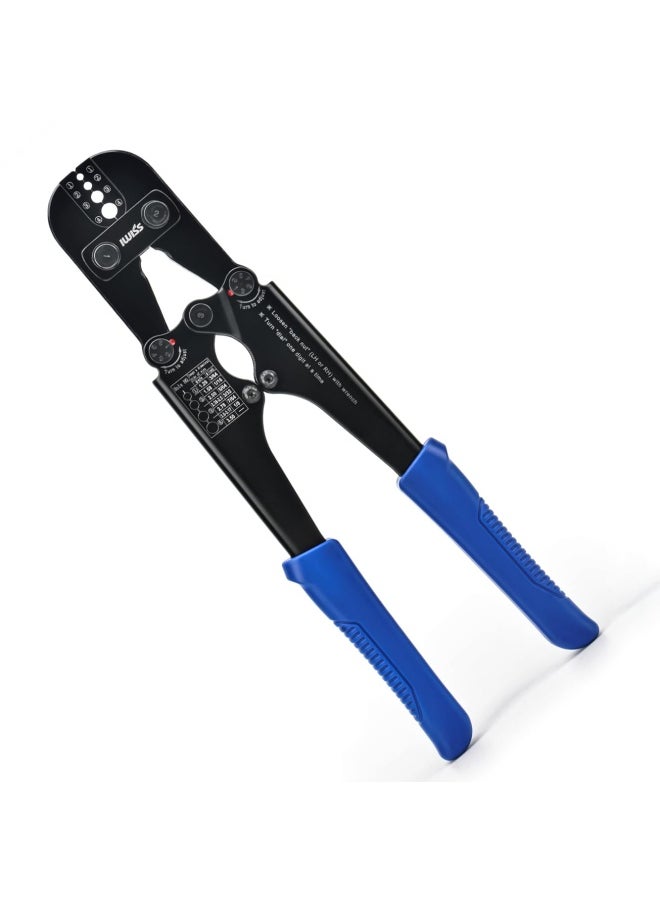 IWISS Wire Rope Crimping Tool For Aluminum Oval Sleeves Stop Sleeves Crimp Ferrules Crimping Loop Sleeve From 1 16 Inch To 1 8 Inch Iws-1608M  - Image 1