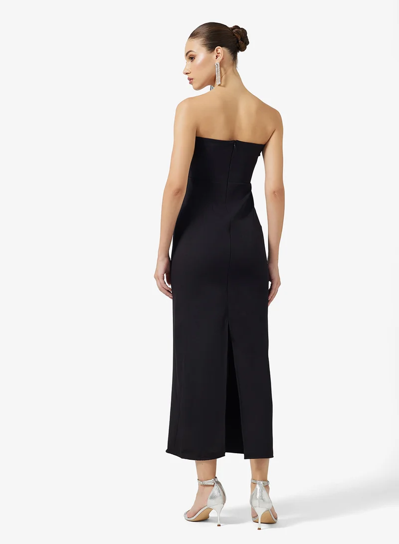 Ella Limited Edition Shift Dress With Embellished Sweetheart Neck